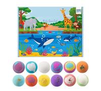 Bubble Bath Balls for Kids - with Toys Colorful Fizzy Stocking Stuffers | Bubble Spa Bath Balls - for Boys Girls Home Bathroom Birthday Children's Day Thanksgiving