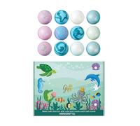 Bubble Bath Balls - Rapid Dissolve, Seven Points Nines X Five Point Fives X Point Nine Inch Box, Multicolor Bubbling Orb, Skin Softening Coconuts Oil Blend, Calming Ball | Bathroom core