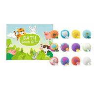 Bubble Bath Balls - Shower Salt Ball, Bath Bomb Set, Relaxing Spa Soak Set | 12 Pieces Soothing Bubble Baths Salts with Toy for Kids Boys Girls Tub Home Travel Hotel Gift Relaxation Fun Baths Time