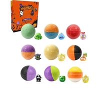 Bubble Bath Bombs Set of 9 Halloween Soothing Fragrance Bath Bubbles | Handmade Bath Bombs for Halloween Party Favors Spa Wellness Birthday Relaxation Summer Self-C