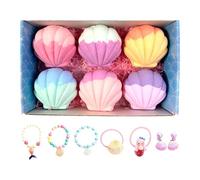 Bubble Bath for Adults | with Cleaning Salt Ball in the Shape of a , 6 Pieces Bath Salt Balls, for Women, Mothers, Wives, Grandmothers, Girls, Teenagers, Home & Travel