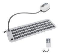 Bubble Bath Mat Electric Portable Spa Bathtub Non-Slip Mat Waterproof Full Body Massager with Suction Cup Bottom Adjustable Bubble Bath Thermal Massager Machine