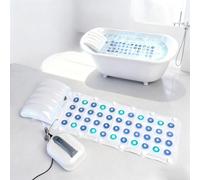 Bubble Bath Mat Tub Spa Massager - Non-Slip Suction Cups, Ultra-Quiet, 6-Speed Remote for Ultimate Bath Relaxation