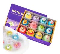 Bubble Bath Set - 12 Piece Scented Salt Balls Aromatic Spa Relaxation Set, Foaming Carbonated Bath Bombs Gift | Home Bath Enjoy Travel Relaxation Self Care Indulgence Lighting V