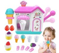 Bubble Bath Toys for Toddlers 1-5 Years - Ice Cream Foam Maker & Bubble Machine for Bathtub, Pretend Play Water Toys for Kids Ages 3-8, Birthday Gifts for Girls & Boys