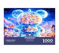 Bubble Bear Park 1000pc Puzzle for Adults Whimsical Fantasy Joy Jigsaw Puzzle Thick Cardboard Impossible Hard Challenging Relaxation Creativity Gift Giving for Adults 38x26cm/1000pcs