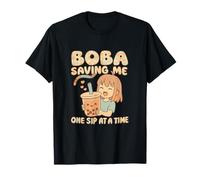 Bubble Bliss Boba Saving Me One Sip at a Time Kawaii T-Shirt