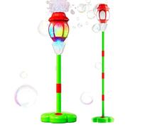 Bubble Blower | Automatic Musical Standing Remote Control Toy - Adjustable Height Outdoor Bubble Machine | 37.79 Inch Street Lamp Design With LED Lights And Music For Weddings, Backyard Parties, Birth