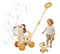Bubble Blower, Automatic Puppy Maker, 6.89x4.72 Inches Wand with LED Light, Electric Toy, Interactive Animal Machine with Portable Style, Backyard Fun for Kids Beach and Park