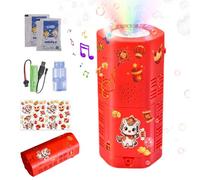 Bubble Blower,Light-Up Rotating Year of the Horse Game - Bubble Maker Machine Rechargeable | for Christmas Spring Festival Easter Party Activities Play Outside Birthday
