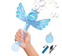 Bubble Blower, Rechargeable Cosplay Toy, 22.5x6x30cm Automatic LED Bubble Machine, Portable Illuminated Device, Durable Accessory for AI Games