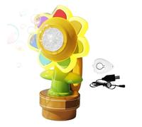 Bubble Blower Toy - Cute Flower Machine, Rechargeable Portable Figure, Interactive Dashboard Decoration | Fun and Versatile Device that Improves Sleeping Activities