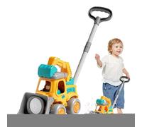 Bubble Blower Toys - Automatic Bulldozer Bubble Maker, Interactive LED Foam Machine With Safe Educational Feature | Ideal Indoor Outdoor Fun For Preschool Learning Play Push Walker Games