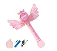 Bubble Blower Wand, 8.86x2.36x11.81 in Cute Rechargeable with Music,Bubble Blower With LED Light - Dreamy Design Boosts for Masquerade Travel Playground Backyard 3-8 Years Old Girls Boys Preschoolers