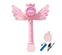 Bubble Blower With LED Light - 8.86x2.36x11.81in 264g ABS Rechargeable Wand, Music Bubble Maker, Princess Toy For Girls, Boys, Playground, Backyard, Travel, Parties, Cosplay