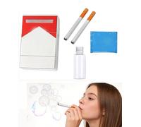 Bubble Blowing Cigarette Stress Relief Toy,Cigarette Box Bubble Toy,Blow Bubbles Cigarettes Sticks with Liquid,A Relaxing and Fun Toy for Adult