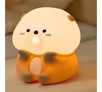 Bubble Blowing Otter Night Light, 3-Level Dimmable USB Rechargeable Lamp with Timer, Soothing Animal Toy for Nursery Bedroom Dorm Decor, Gift for Boys Girls Teens Adults