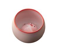 Bubble Blowing Pig Teapet, Ceramic Teacup with Bubble Ornament & Gift Box, Cute Tea Ceremony Accessory Set,B