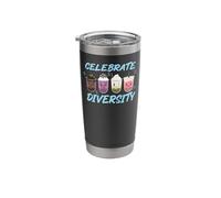 Bubble Boba Tea Celebrate Diversity LGBT Pride Stainless Steel Insulated Tumbler