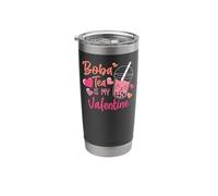 Bubble Boba Tea is My Valentines Day Heart Stainless Steel Insulated Tumbler
