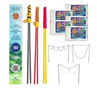Bubble Brothers Bubble Mix for 10 Litre of Bubble Solution 2 x 5 Litre Bubble Mixture Refill for Giant Bubble Wand Bubble Machine Premium Bubble Mix for Garden Games (5 x 5L + 3 Bubble Sticks)