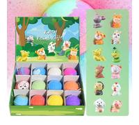 Bubble Buddies,12-Piece Ocean Surprise Toy Bath Bomb Set,Natural Bubble Treasure Gift Set with Mega Bubbles & Surprise, Gentle On Sensitive Skin,for Boys & Girls (B)