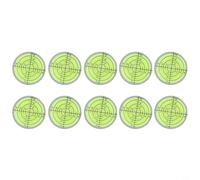 Bubble Bulls-Eye Level, 32mm Fluorescent Circular Acrylic with Accurate Inner Diameter for Tripod, Measuring, Engineering