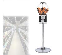 Bubble Capsule Toy Dispenser, Commercial Gumball Machine with Key, Classic Candy Vending Machine for Toys and Gumballs, Black Finish