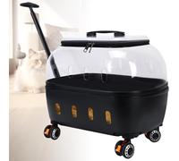 Bubble Cat Carrier Backpack, Fully Breathable Transparent Pet Carrier Backpack for Cat Dog, Multiple Carrying Carrier, for Travel, Hiking & Trips black