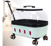 Bubble Cat Carrier Backpack, Fully Breathable Transparent Pet Carrier Backpack for Cat Dog, Multiple Carrying Carrier, for Travel, Hiking & Trips green