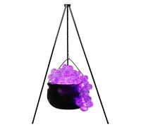 Bubble Cauldron Pot | Halloween Decorations Outdoor | Large Witches Cauldron Tripod with Lights | Bubble Pot Cauldron Witch Ma-gic Pot Witch Cauldron for Outdoor Indoor Halloween Party Decoration