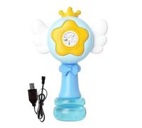 Bubble Coil Machine | Pouch Type with Light LED | Swinging Swinging Angel Soap Machine Bubble Machine 3 Speeds Toy Soap Colorful Bubble Plucking Soap Bubble Machine