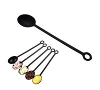 Bubble Crush Powder Measuring Spoons Set of 6 - 21cm Versatile Food-Grade Plastic Scoops for Coffee, Protein Powder, Spices, Baking, Tea, Honey, and More