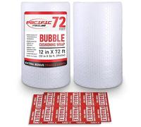 Bubble Cushioning Wrap Pacific Mailer 5/16 Inch x 12 Inch x 72Feet Total [2 Rolls of 36 Feet] Bubble Cushioning Wrap for Packing Moving Supplies Perforated Every 12"