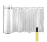 Bubble Cushioning Wrap Roll, 12 in x164 Ft, Inflatable Air Pillow Column Wrap for heavy duty Packing and Moving, Bubble Wine Bottle Protector Breakable Shipping Supplies with Free Pump(random color)