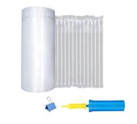 Bubble Cushioning Wrap Roll, 40cm x 20 Meter, Inflatable Air Pillow Column Wrap for heavy duty Packing and Moving, Large Bubble Wine Bottle Protector Breakable Shipping Supplies with Free Pump