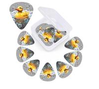 Bubble Duck Guitar Picks 12 Pcs, 3 Different Thickness Celluloid Plectrum for Bass Electric Acoustic Guitars Ukulele Accessories Gift for Men Women (0.46mm, 0.71mm, 0.96mm)