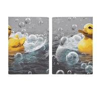 Bubble Duck Passport Holder, ID Card Protector Case Passport Holder with Slot Passports Travel Wallet Document Cover for Women And Men
