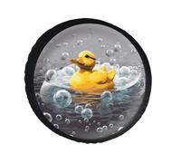 Bubble Duck Spare Tire Cover PVC Leather Spare Wheel Cover Dustproof Waterproof Jeep Tire Cover for 30inch Camper, RV Trailer, Truck, SUV Fit Diameter 28-34 Inch