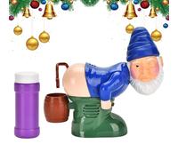 Bubble Fart Blower - Gnomes Electric Bubble Blower with Flash Lights and Music | Portable Toy for Beach Indoors Outdoors Gathering Party Festival Wedding Children 3-6