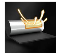 Bubble Foil Insulation Roll, Self Adhesive Aluminium Foil Insulation Black 1mx(1-10) m 5-20mm for Roofs Walls Camper(20mm,1x5m)