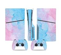 Bubble Free For PS5 Slim Skin Disc Edition & Digital Edition Console And Controller Vinyl Cover Skins Wraps Scratch Resistant, Compatible With For PS5 Slim 33337 Anti Scratch (Size : Disc Version)