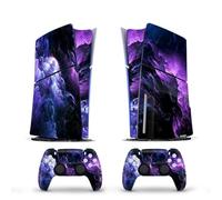 Bubble Free For PS5 Slim Skin Disc Edition & Digital Edition Console And Controller Vinyl Cover Skins Wraps Scratch Resistant, Compatible With For PS5 Slim 16867 Anti Scratch (Size : Digital Edition