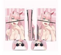 Bubble Free For PS5 Slim Skin Disc Edition & For PS5 Slim Skin Digital Edition Console And Controller Vinyl Cover Skins Wraps Scratch Resistant Compatible 03819 Anti Scratch (Size : Disc Version)