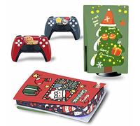 Bubble Free No Foaming For PS5 Skin Disc Edition & Digital Edition Console And Controller Vinyl Cover Skins Wraps Scratch Resistant, Compatible 30444(Disc Version)