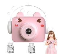 BUBBLE GAME FOR CHILDREN - AUTOMATIC AUTOMATIC SOUL MACHINE with LED Light and Sound | 60ml Easy Refill Bubble Maker for Wedding, Birthday, Party Fun | Bubble Blower Door