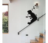 Bubble Girl Sl Banksy Wall Sticker Bedroom Living Room Artist Graffiti London Wall Decal Kids Room Vinyl Home Decor 33cmx58cm