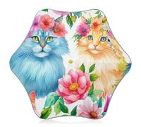 Bubble Girls Umbrella Kids Long Handle Heavy Duty Rain Umbrellas for Boys Kid Spf 50+ Sun Umbrellas Uv Protection Flowers Blue Orange Cats