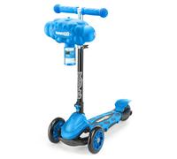 Xootz Kids Bubble Go Foldable Scooter, 3 Wheel Tri-Scooter with Bubble Machine, Tilt-and-Turn, Age 3+, Blue