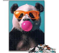 Bubble Gum Panda 1000 Piece Jigsaw Puzzles, Educational Games Home Decoration Deal As Gifts for The Whole Family (size 26x38cm)